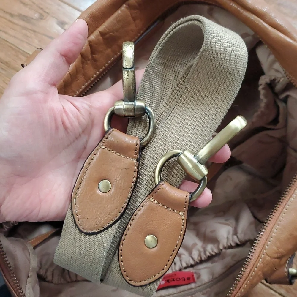 Storksak Elizabeth Leather Diaper Bag